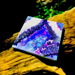 Amethyst Resin Geode Art Work